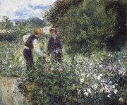 Pierre-Auguste Renoir Conversation with the Gardener oil painting on canvas